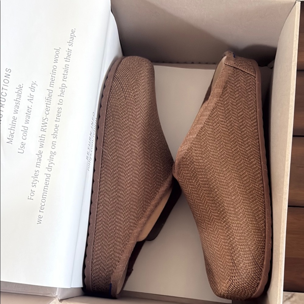 Rothy's The Casual Clog - Teak Herringbone Size
13